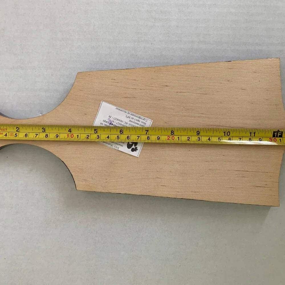 Wooden cutting board Russian long-handled spoon folk style painting Khokhloma